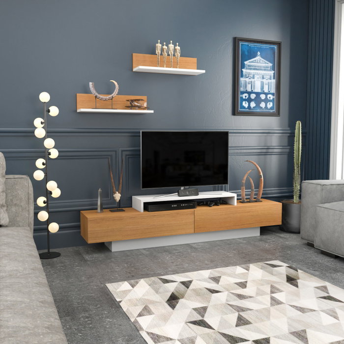 Hanah Home Lusi - Blanco, Teak Hanah Home Lusi - Blanco, Teak